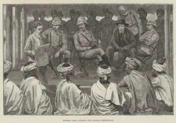 Durbar während der Looshai-Expedition